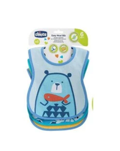 Set 3 Pezzi Bavaglini Azzurro Chicco
