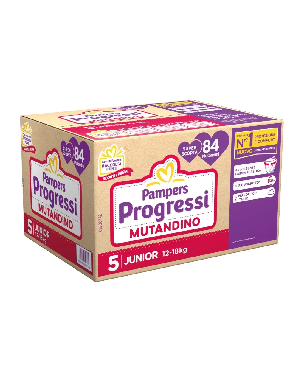Progressi Mutandino Taglia 5 Junior Pacco Scorta X84 - Pampers 1 Progressi Mutandino Taglia 5 Junior Pacco Scorta X84 - Pampers