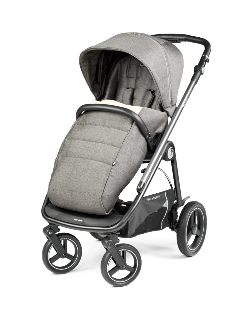 Trio Veloce Tc Slk Con Culla Grande City Grey - Peg Perego 2 Trio Veloce Tc Slk Con Culla Grande City Grey - Peg Perego - immagine 2