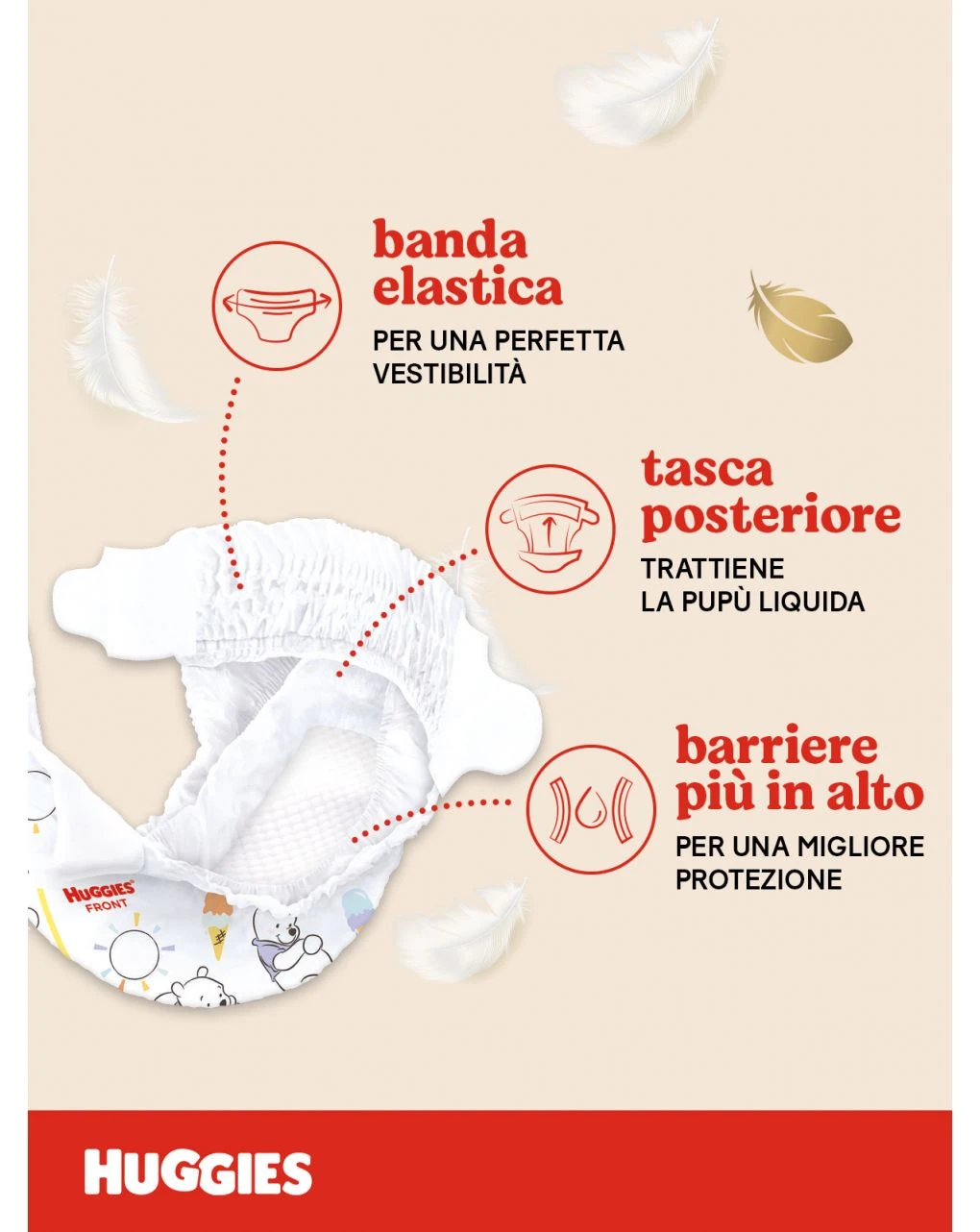 Huggies Extra Care Bebè Grande Tg1 - 40 Pannolini 2 Huggies Extra Care Bebè Grande Tg1 - 40 Pannolini - immagine 2