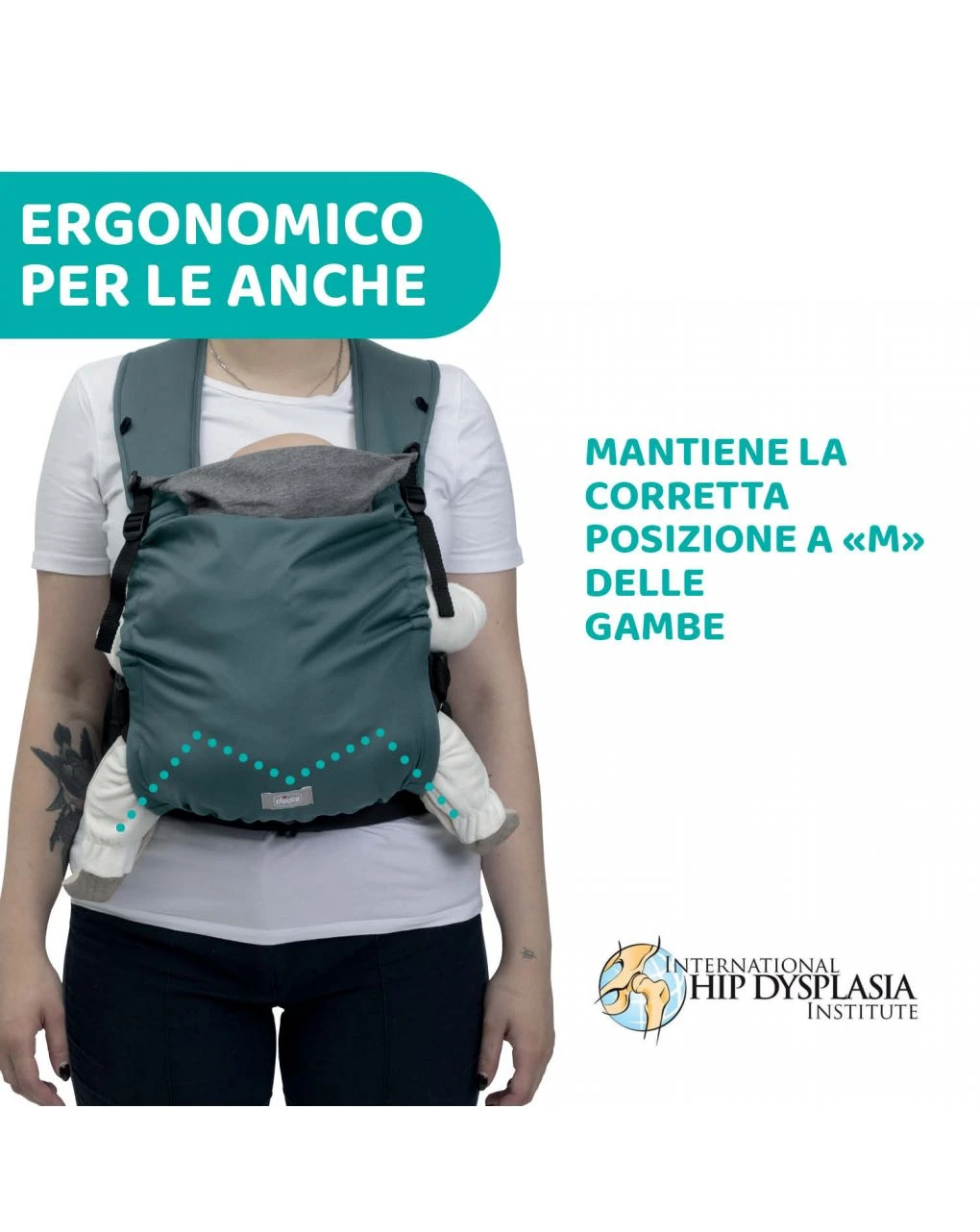 Marsupio Skin Fit Green Wood - Chicco 2 Marsupio Skin Fit Green Wood - Chicco - immagine 2