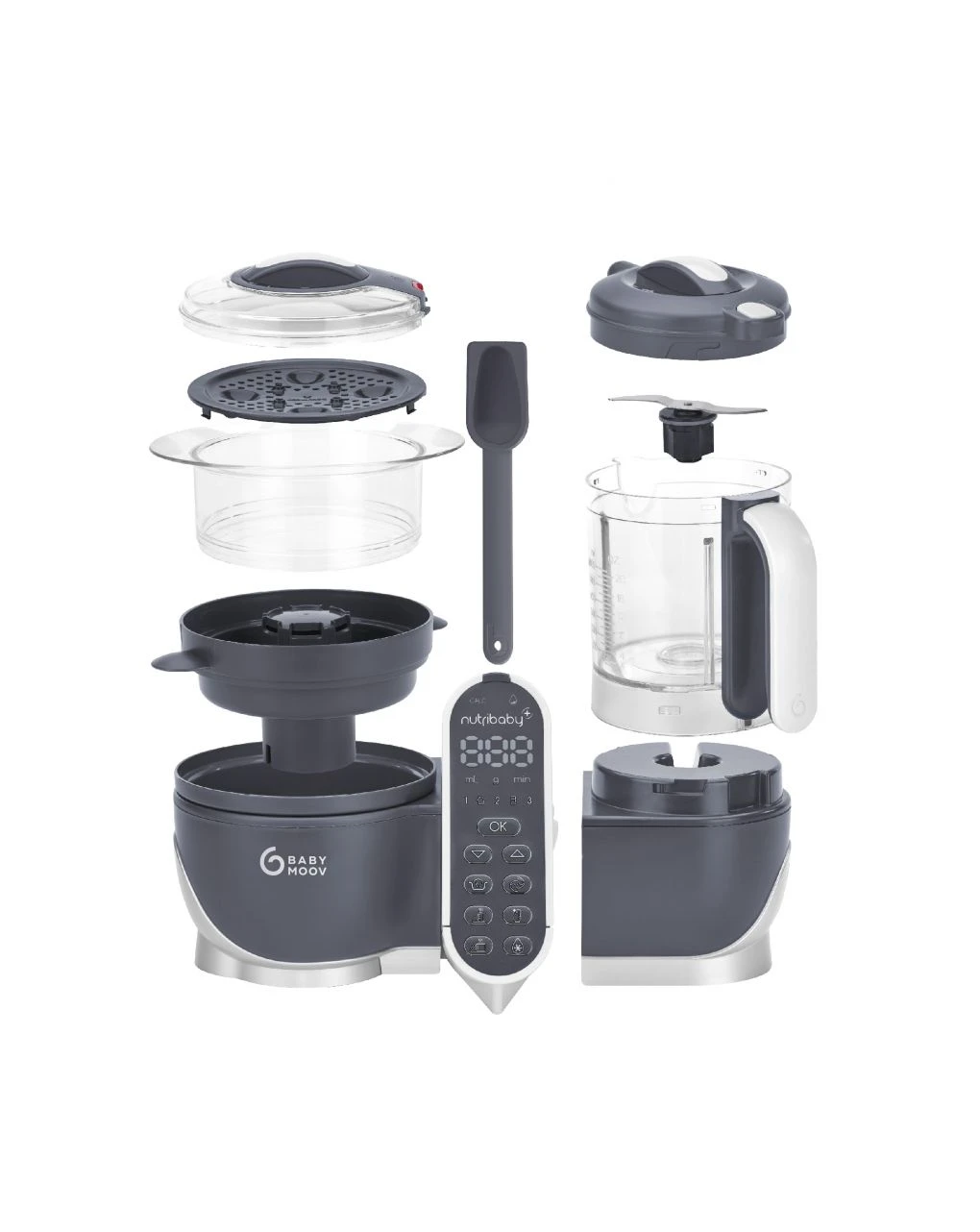 Cuocipappa Nutribaby (+) Grigio - Babymoov 15 Cuocipappa Nutribaby (+) Grigio - Babymoov - immagine 15