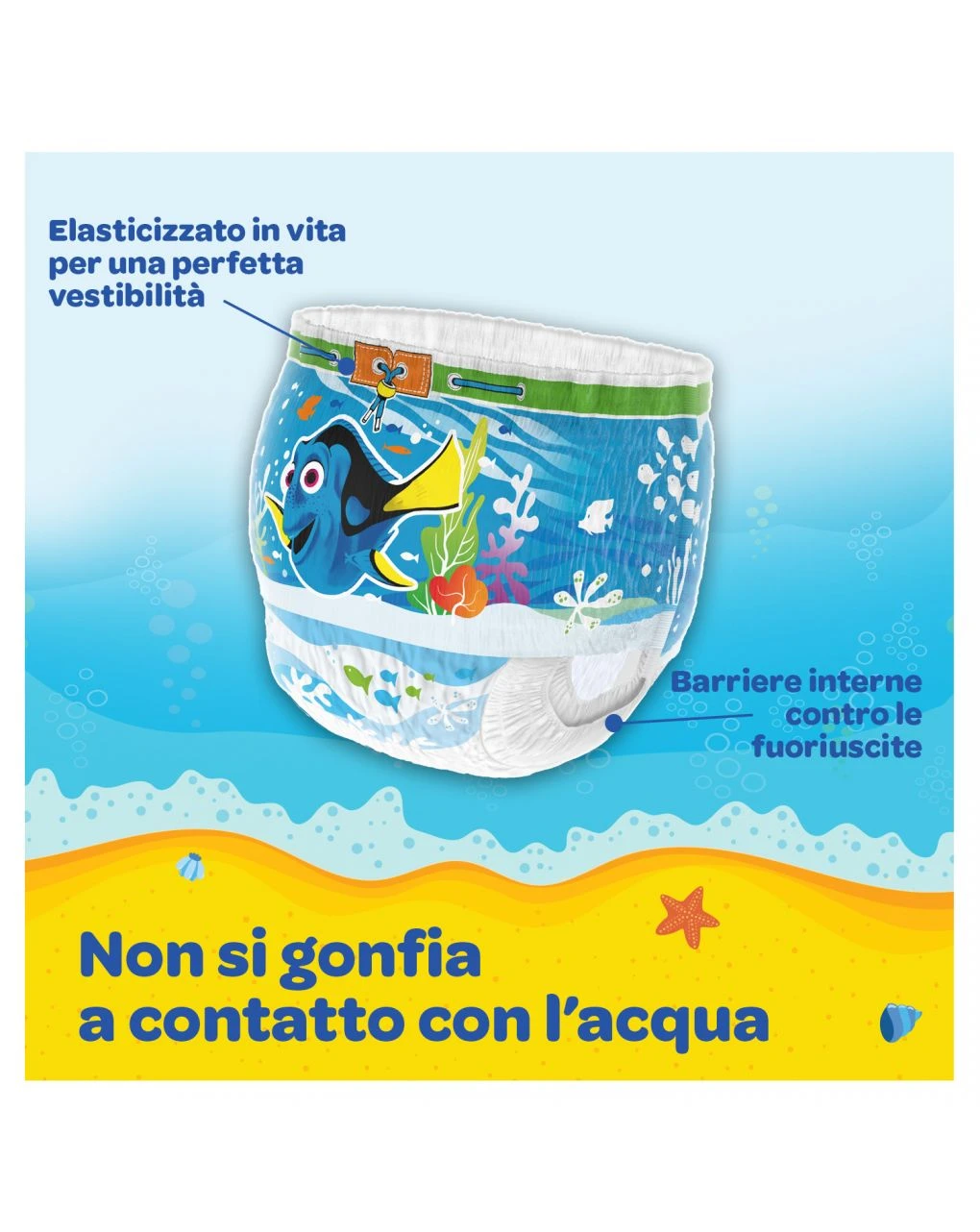 Huggies – Little Swimmers Pacco Doppio Tg. 5-6 (19 Pannolini) 3 Huggies – Little Swimmers Pacco Doppio Tg. 5-6 (19 Pannolini) - immagine 3