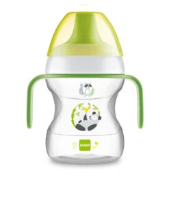 Tazza Learn To Drink 190ml Con Extra Soft Spout E Con Manici, Neutro