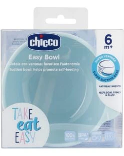 Ciotola Silicone Con Ventosa 6m+ Azzurra