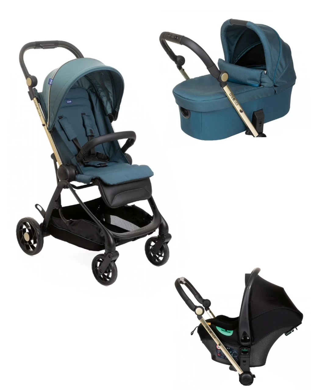 Trio Chicco One4ever Green Gem 1 Trio Chicco One4ever Green Gem