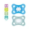 Mam 2 Pz Succhietti Comfort 2-6m Silicone Azzurro/verde