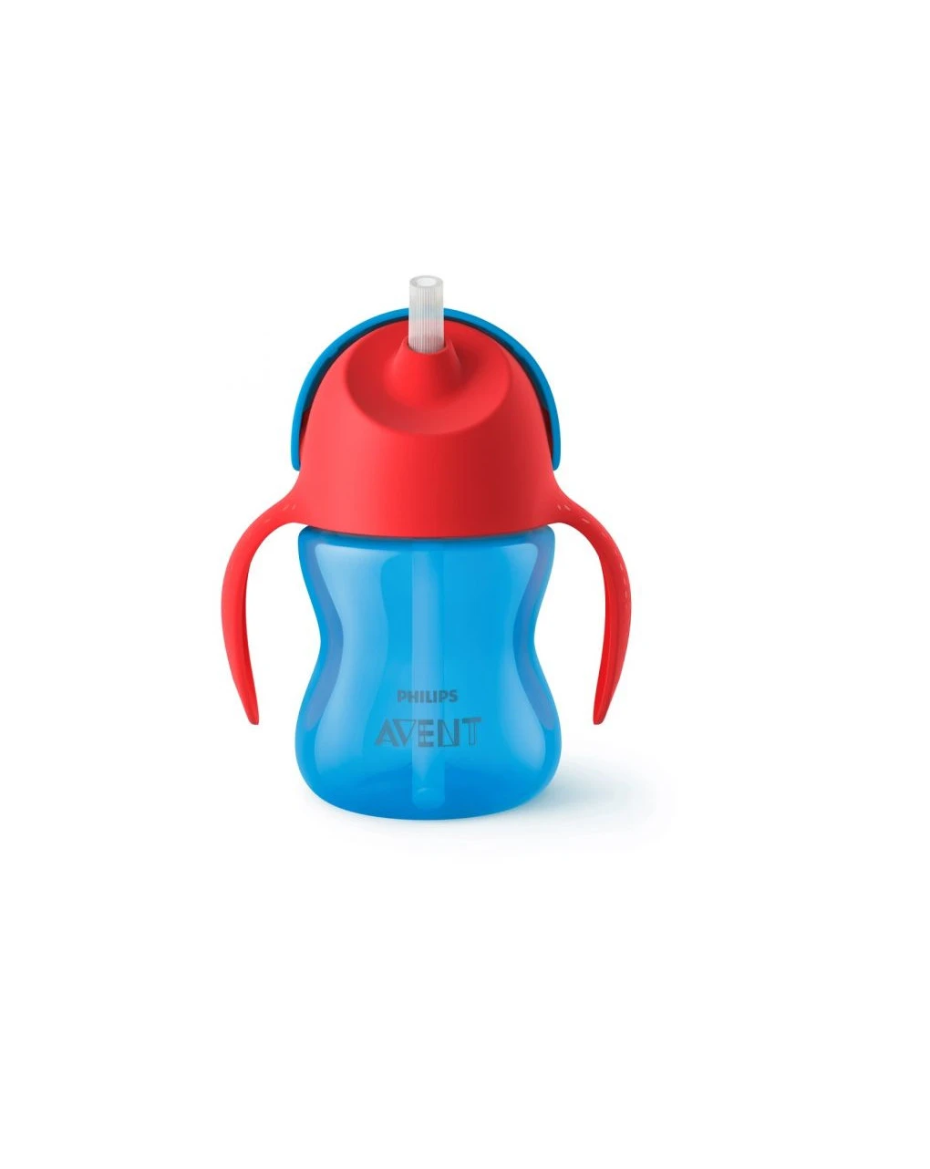 Tazza Colorata Con Cannuccia Blu 200ml Avent 1 Tazza Colorata Con Cannuccia Blu 200ml Avent