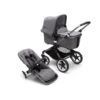Bugaboo Fox 3 Navicella E Passeggino Telaio Graphite, Tessuti E Cappottina Grey Melange