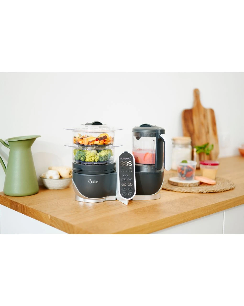 Cuocipappa Nutribaby (+) Grigio - Babymoov 5 Cuocipappa Nutribaby (+) Grigio - Babymoov - immagine 5