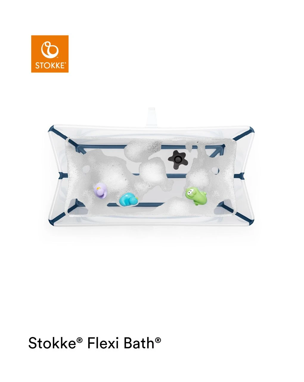 Stokke® Flexi Bath® X-large Transparent Blue 2 Stokke® Flexi Bath® X-large Transparent Blue - immagine 2