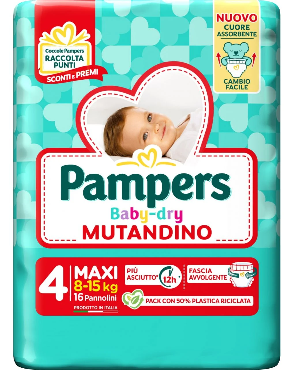 Pampers Baby Dry Mutandino Tg.4 Maxi 8-15 Kg - 16 Pz 1 Pampers Baby Dry Mutandino Tg.4 Maxi 8-15 Kg - 16 Pz