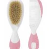 Spazzola E Pettine Di Capelli Rosa Naturale