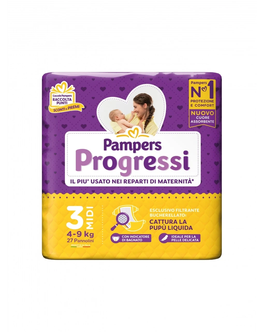 Progressi Taglia 3 Midi X27 - Pampers 1 Progressi Taglia 3 Midi X27 - Pampers
