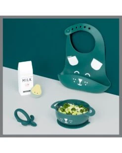 Babymoov Set Pappa 6-12 Mesi 3 Pezzi First'isy Cane Blu -Bambini Prodotti Negozio 3cc786be xz 1251946 8