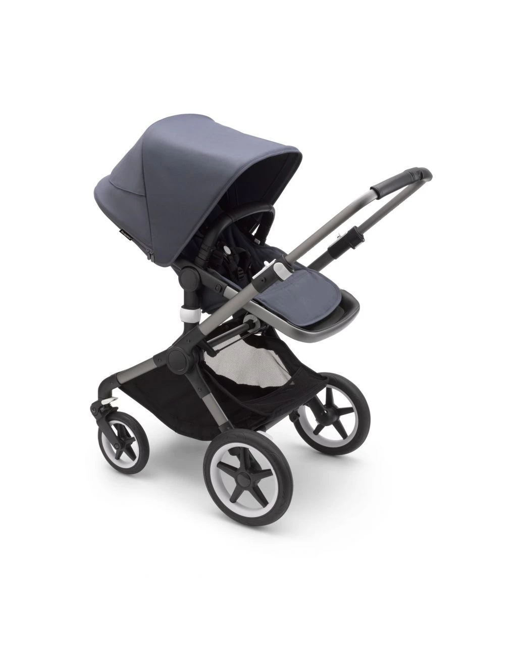 Bugaboo Fox 3 Navicella E Passeggino Telaio Graphite, Tessuti E Cappottina Stormy Blue 4 Bugaboo Fox 3 Navicella E Passeggino Telaio Graphite, Tessuti E Cappottina Stormy Blue - immagine 4