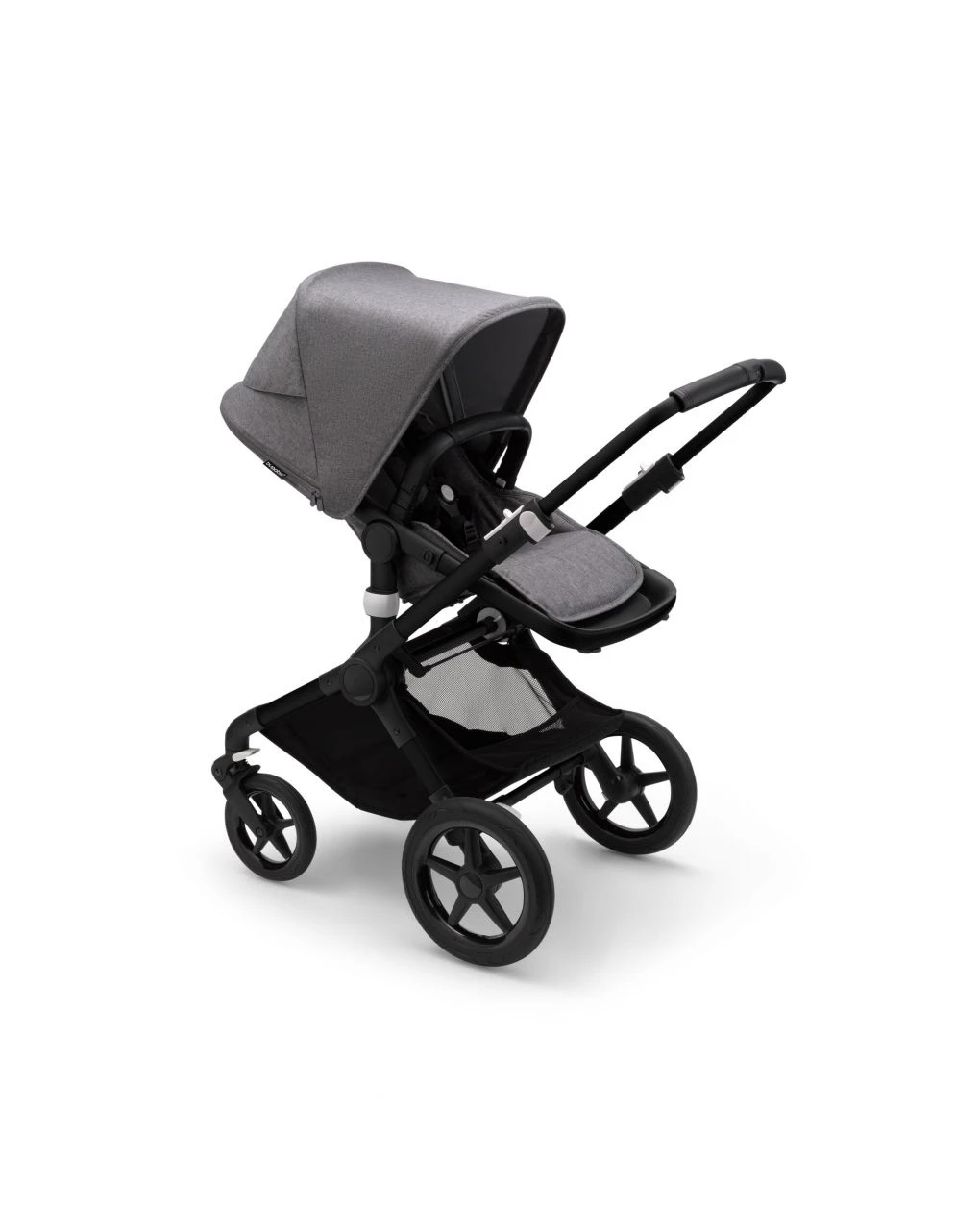 Bugaboo Fox 3 Navicella E Passeggino Telaio Nero, Tessuti E Cappottina Grey Melange 4 Bugaboo Fox 3 Navicella E Passeggino Telaio Nero, Tessuti E Cappottina Grey Melange - immagine 4