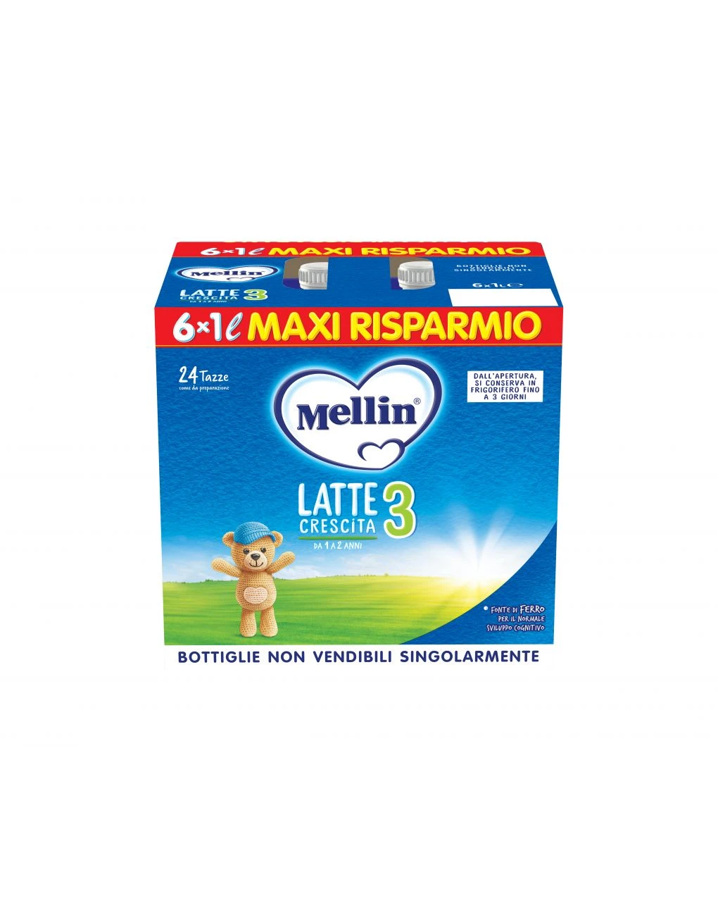 Mellin - Latte Mellin Crescita 3 Liquido 6x1l 1 Mellin - Latte Mellin Crescita 3 Liquido 6x1l