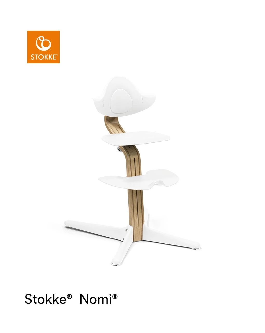 Sedia Nomi® Oak White - Stokke® 1 Sedia Nomi® Oak White - Stokke®