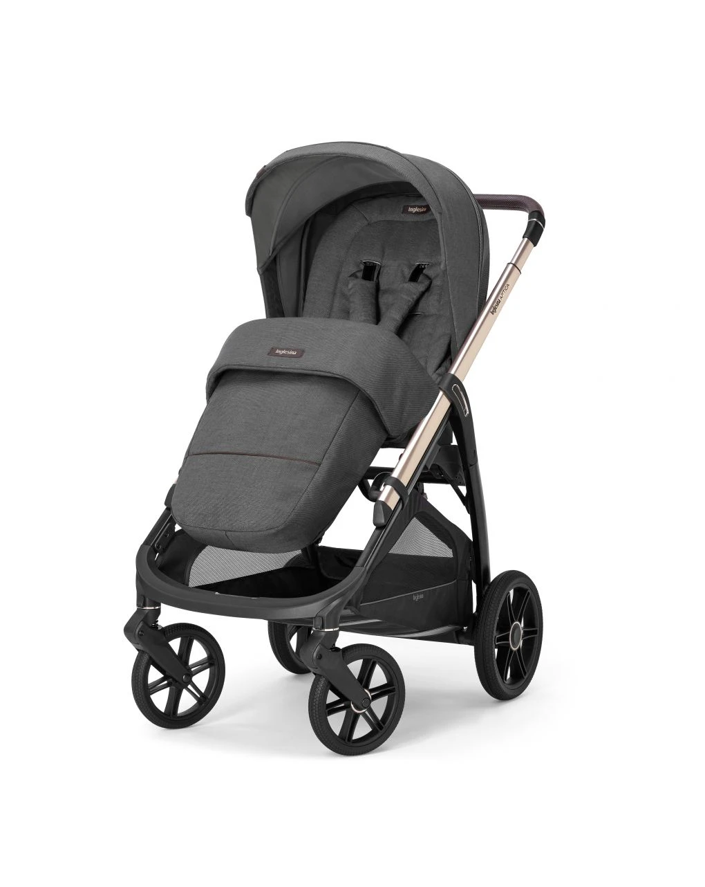 Aptica System Quattro Colore Velvet Grey Con Seggiolino Auto Darwin Infant Recline + Telaio Palladio - Inglesina 2 Aptica System Quattro Colore Velvet Grey Con Seggiolino Auto Darwin Infant Recline + Telaio Palladio - Inglesina - immagine 2