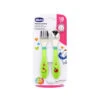 Posatine Acciaio Inox Verde Chicco 2 Pezzi