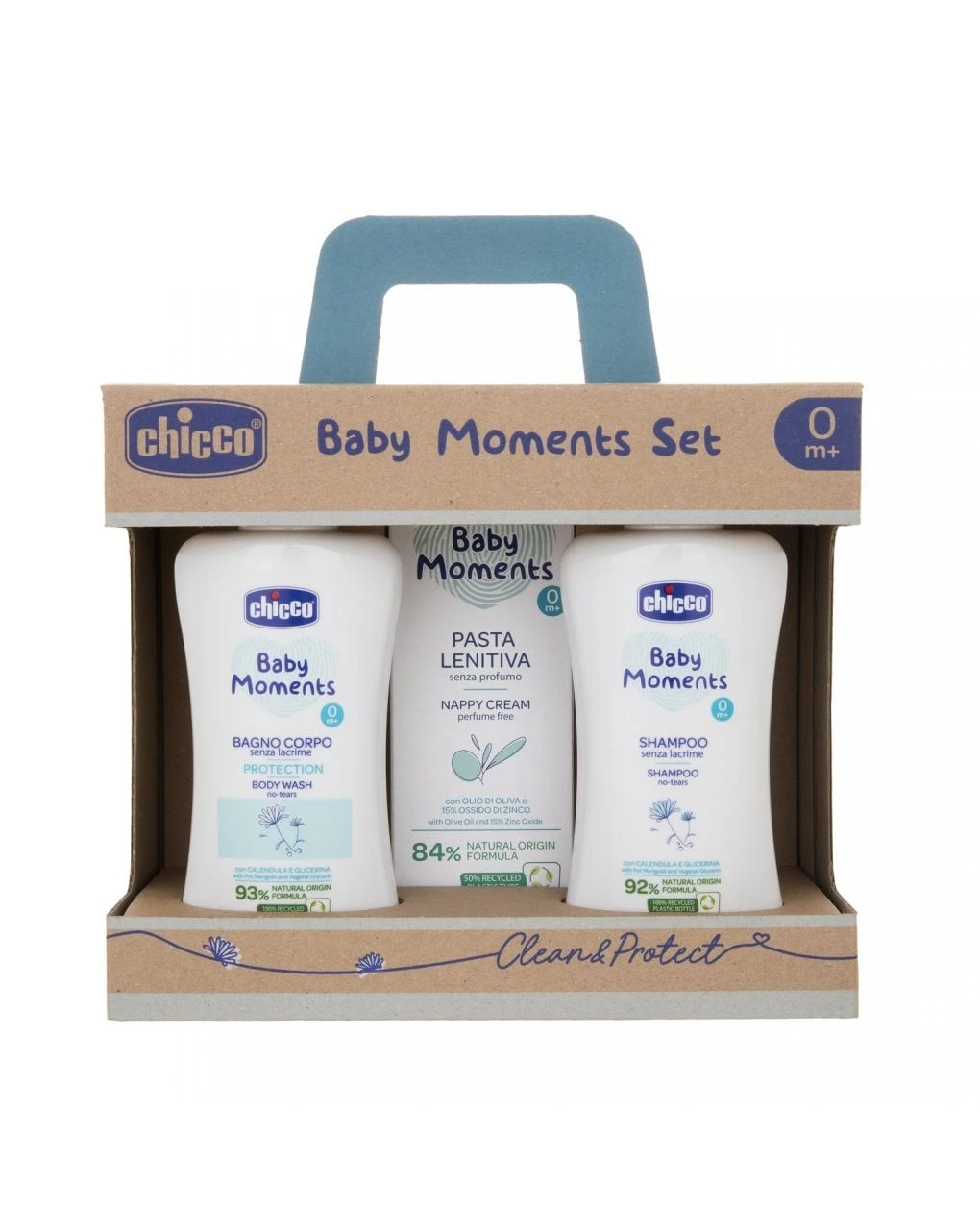 Baby Moments Set 2 Bagno Corpo Shampoo E Pasta Lenitiva - Chicco 1 Baby Moments Set 2 Bagno Corpo Shampoo E Pasta Lenitiva - Chicco