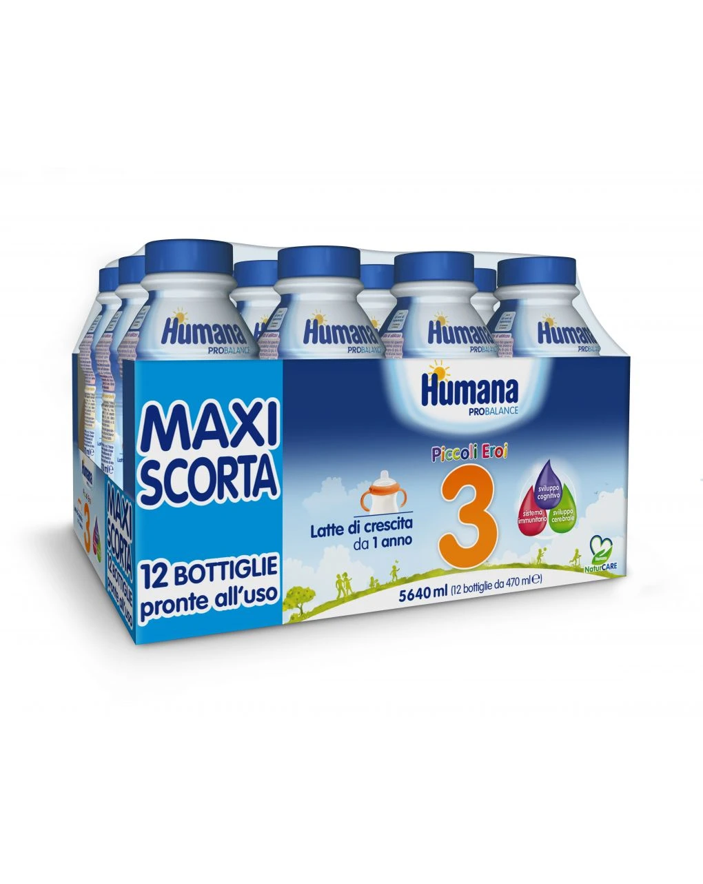Humana - Latte Humana 3 Probalance Liquido 12x470ml 1 Humana - Latte Humana 3 Probalance Liquido 12x470ml