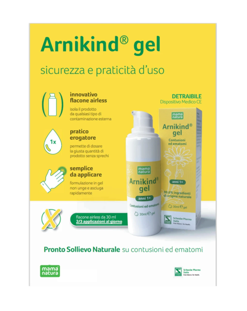 Arnikind Gel 30 Ml Schwabe - Mama Natura 3 Arnikind Gel 30 Ml Schwabe - Mama Natura - immagine 3