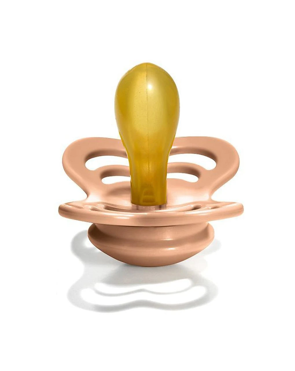 Set 2 Ciucci Tettarella Simmetrica In Gomma Naturale 6/18 Mesi - Colore Vaniglia E Pesca - Bibs 3 Set 2 Ciucci Tettarella Simmetrica In Gomma Naturale 6/18 Mesi - Colore Vaniglia E Pesca - Bibs - immagine 3