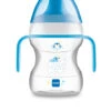 Tazza Learn To Drink 190ml Con Extra Soft Spout E Con Manici Azzurro