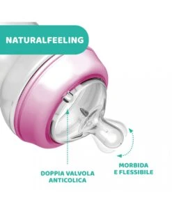 Chicco - Biberon Naturalfeeling Bimba, 6m+, 330 Ml, Flusso Veloce -Bambini Prodotti Negozio 6f6f0dd1 xz 000000000000698998 02