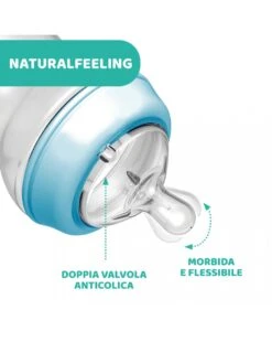 Chicco - Biberon Naturalfeeling Bimbo, 6m+, 330 Ml, Flusso Veloce -Bambini Prodotti Negozio 6f6f0dd1 xz 000000000000698999 02