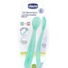 Cucchiaio Morbido Silicone 6m+ Azzurro (2pz)