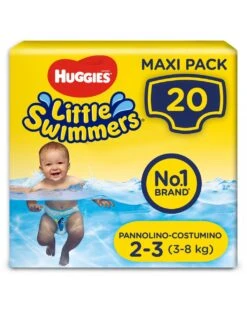 Huggies – Little Swimmers Pacco Doppio Tg. 2-3 (20 Pannolini)