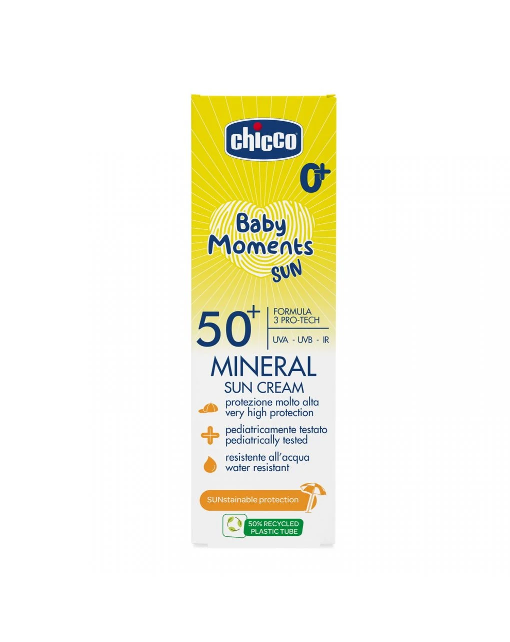 Crema Solare Mineral Spf50+ 75ml - Chicco 2 Crema Solare Mineral Spf50+ 75ml - Chicco - immagine 2