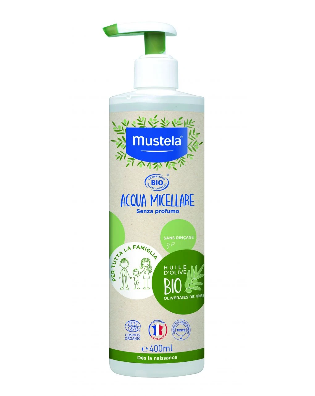 Acqua Micellare 400ml Bio - Mustela 1 Acqua Micellare 400ml Bio - Mustela