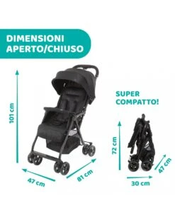 Passeggino Ohlalà3 Jet Black - Chicco -Bambini Prodotti Negozio 9e5a0b97 xz art0000010750 4