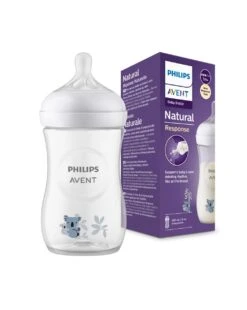 Biberon Natural Con Tettarella A Risposta Naturale Decorazione Koala Da 260ml 1m+ | Senza Bpa – Philips Avent