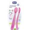Cucchiaio Morbido Silicone 6m+ Rosa (2pz)