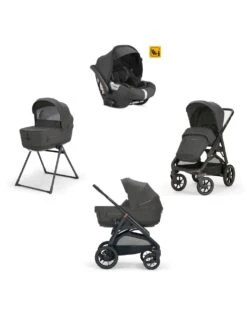 Aptica Xt System Quattro Con Seggiolino Darwin E Telaio - Colore Magnet Grey - Inglesina