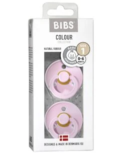 Set 2 Ciucci Tettarella Tonda In Gomma Naturale 0/6 Mesi - Colore Baby Pink E Baby Pink - Bibs