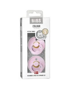 Set 2 Ciucci Tettarella Tonda In Gomma Naturale 6/18 Mesi - Colore Baby Pink E Baby Pink - Bibs