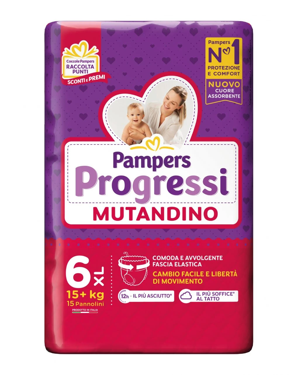 Progressi Mutandino Taglia 6 Xl X15 - Pampers 1 Progressi Mutandino Taglia 6 Xl X15 - Pampers