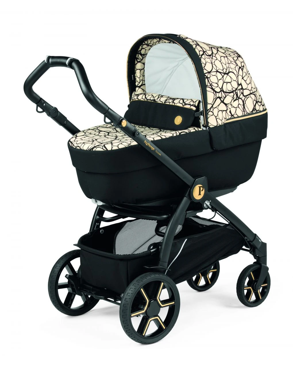 Trio Book Slk Graphic Gold Con Culla Elite - Peg Perego 2 Trio Book Slk Graphic Gold Con Culla Elite - Peg Perego - immagine 2