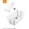 Stokke® Flexi Bath® Bundle Transparent Green Con Supporto Newborn