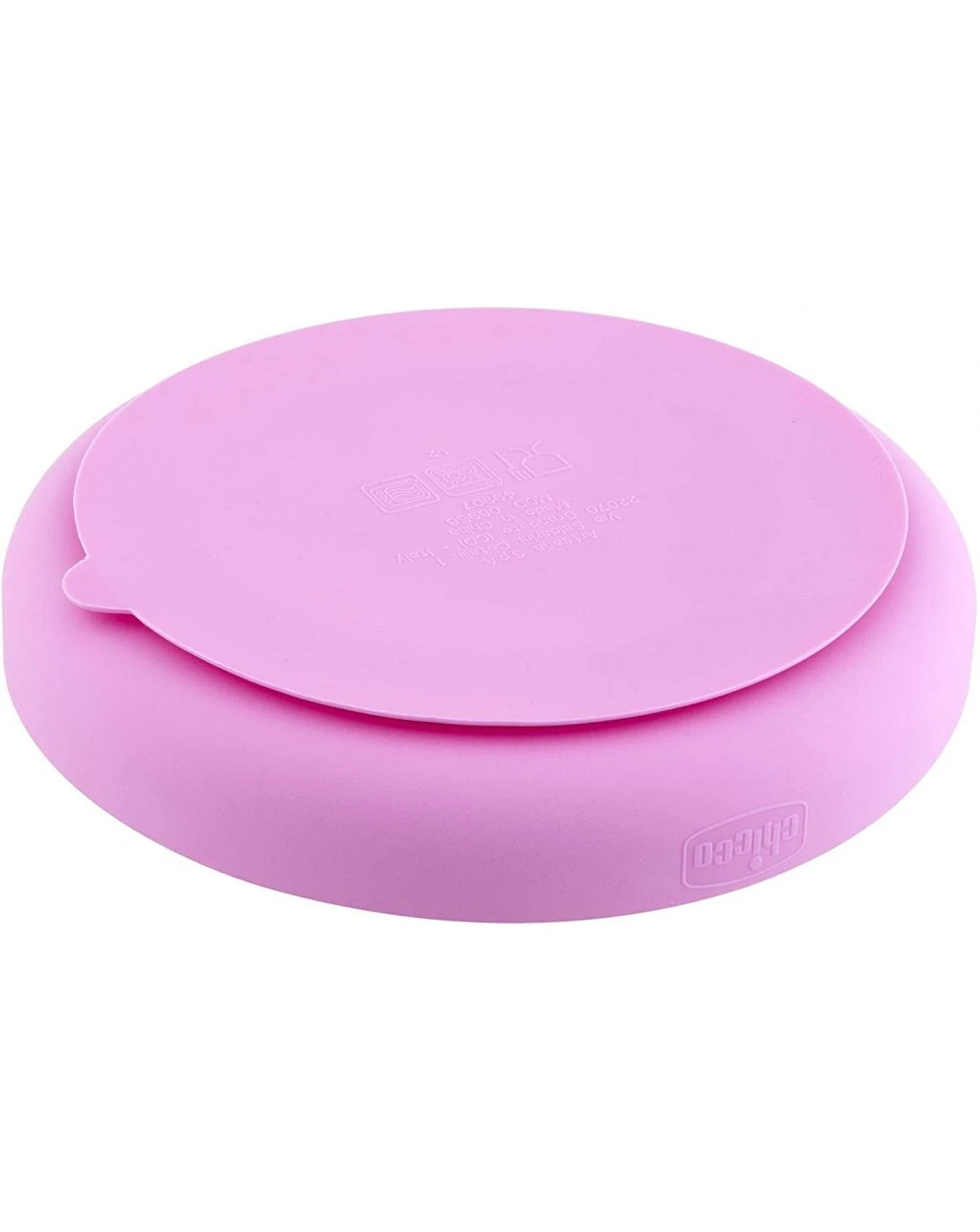 Piatto Silicone A Scomparti Con Ventosa 12 Mesi + Rosa 4 Piatto Silicone A Scomparti Con Ventosa 12 Mesi + Rosa - immagine 4