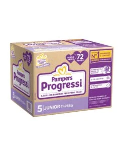 Progressi Taglia 5 Junior Quadri Pacco X72 - Pampers