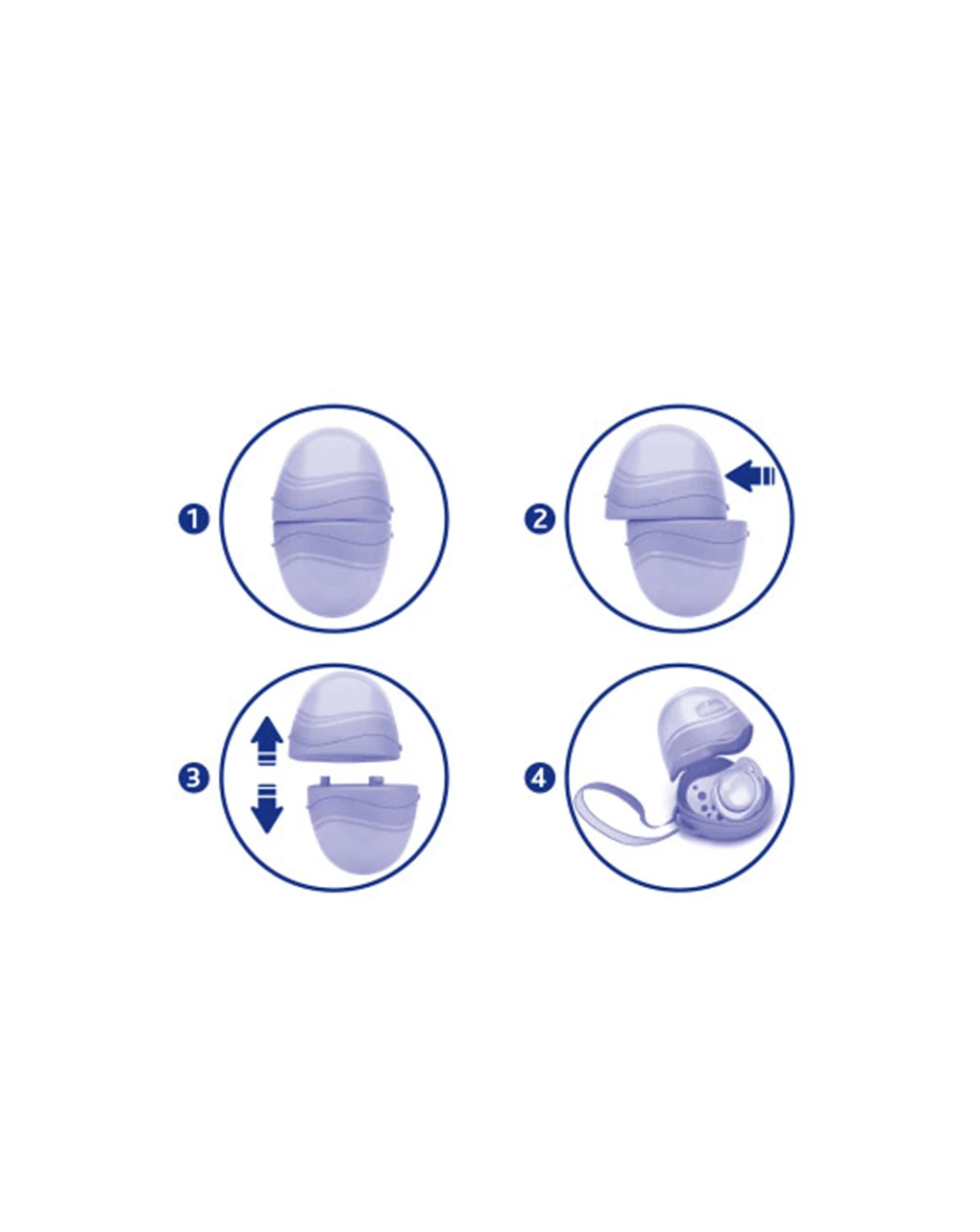 Porta Succhietto Doppio Rosa Chicco 2 Porta Succhietto Doppio Rosa Chicco - immagine 2