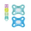 2 Pz Succhietti Comfort 0-2m Silicone Azzurro