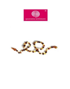 Collana Ambra Multicolore Scura